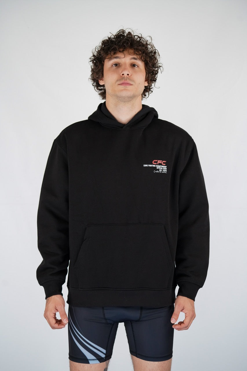 CFC Hoodie – Sokakta Şıklık, Ringde Ruh (Siyah)