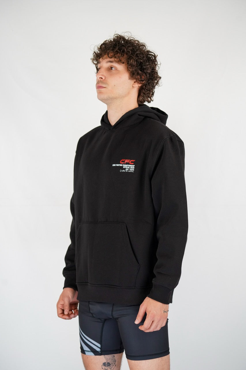 CFC Hoodie – Sokakta Şıklık, Ringde Ruh (Siyah)