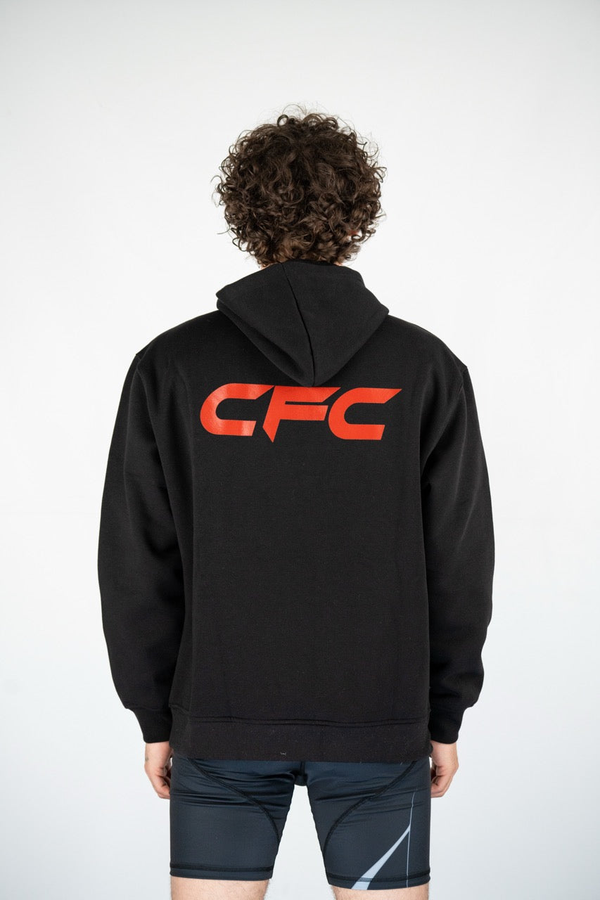 CFC Hoodie – Sokakta Şıklık, Ringde Ruh (Siyah)