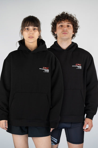 CFC Hoodie – Sokakta Şıklık, Ringde Ruh (Siyah)