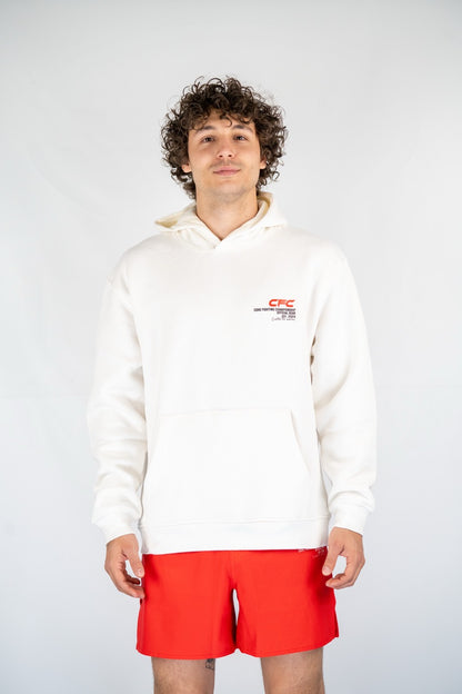CFC Hoodie – Sokakta Şıklık, Ringde Ruh (Beyaz)