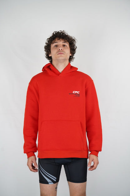 CFC Hoodie – Sokakta Şıklık, Ringde Ruh (Kırmızı)