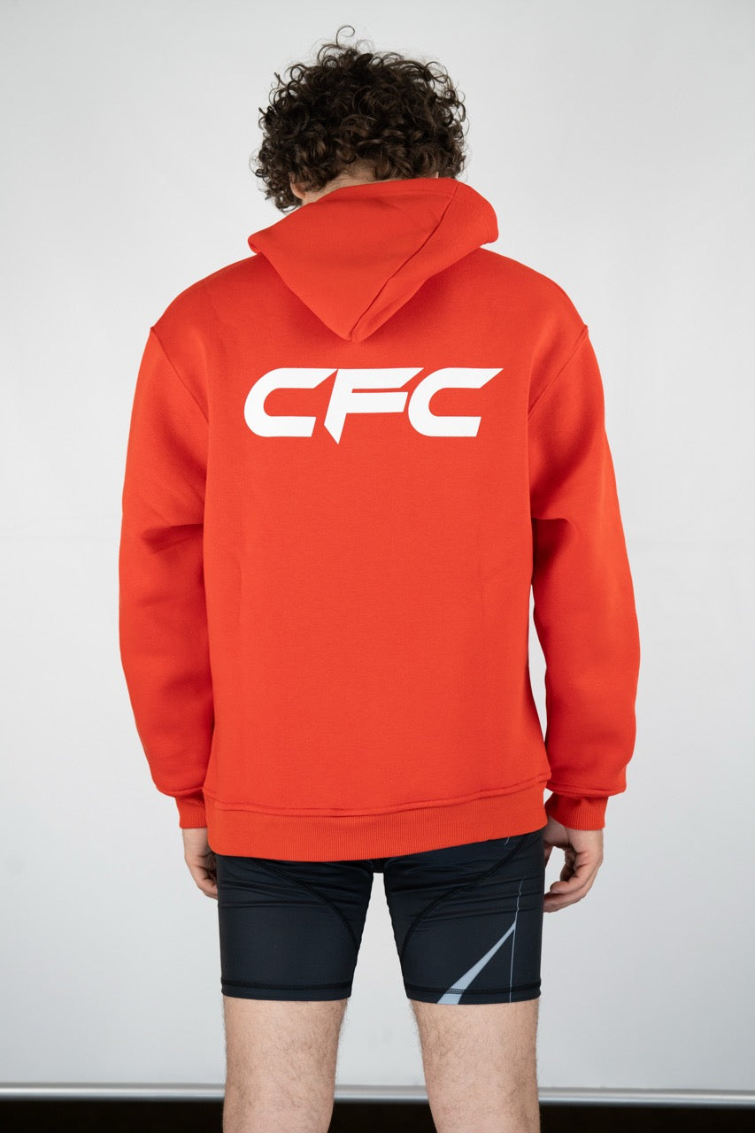 CFC Hoodie – Sokakta Şıklık, Ringde Ruh (Kırmızı)