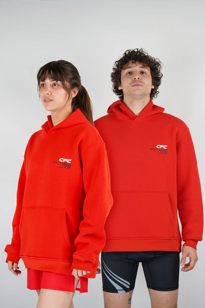 CFC Hoodie – Sokakta Şıklık, Ringde Ruh (Kırmızı)